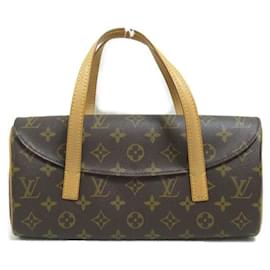 Louis Vuitton-Bolso de mano de lona Louis Vuitton Sonatine M51902 en excelente estado-Castaño