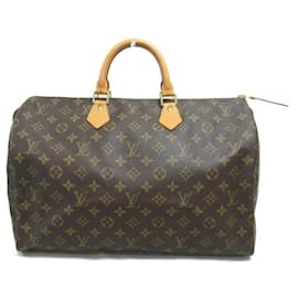 Louis Vuitton-Bolso de mano Louis Vuitton Speedy 40 de lona M41522 en muy buen estado-Castaño