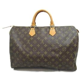 Louis Vuitton-Bolso de mano Louis Vuitton Speedy 40 de lona M41522 en muy buen estado-Castaño