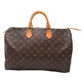Louis Vuitton-Louis Vuitton Speedy 40 Canvas Handbag M41522 in Good condition-Brown