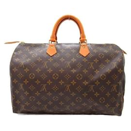 Louis Vuitton-Bolso de mano Louis Vuitton Speedy 40 de lona M41522 en muy buen estado-Castaño