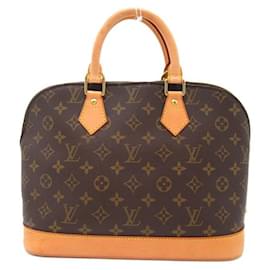 Louis Vuitton-Bolso de mano Louis Vuitton Alma PM Canvas M51130 en excelente estado-Castaño