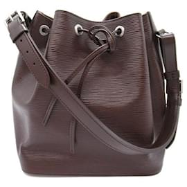 Louis Vuitton-Louis Vuitton Petit Noe Shoulder Bag Leather Shoulder Bag M5901D in Excellent condition-Brown