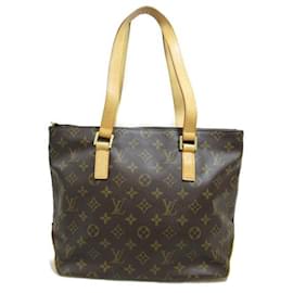 Louis Vuitton-Bolso tote Cabas Piano de lona Louis Vuitton M51148 en muy buen estado-Castaño