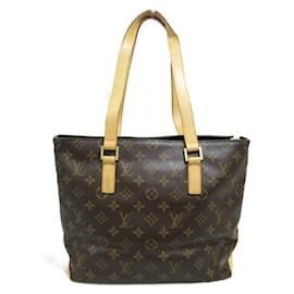 Louis Vuitton-Bolso tote Cabas Piano de lona Louis Vuitton M51148 en muy buen estado-Castaño