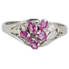 & Other Stories-K14WG Ruby Ring Size 11 in Pristine Condition-Silvery