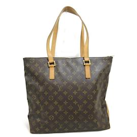 Louis Vuitton-Bolso tote Cabas Mezzo de lona Louis Vuitton M51151 en muy buen estado-Castaño