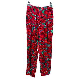 Pantalons Magda Butrym T.FR 36 Viscose Rouge