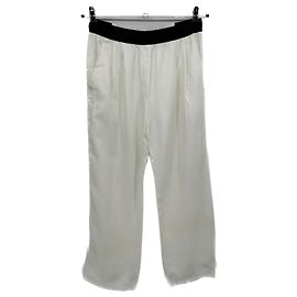 Autre Marque Pantalon Loulou studio T.International S Viscose Blanc