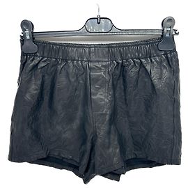 ZADIG & VOLTAIRE Shorts T.FR 36 Leather Black
