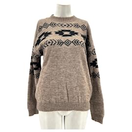 Autre Marque-MUSIER Knitwear T.FR 36 Wool-Brown