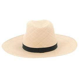 Maison Michel-MAISON MICHEL  Hats T.International L Wicker-Beige