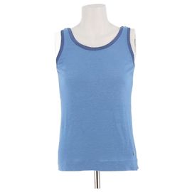 Loro Piana top T.IT 38 lino Blu
