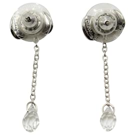 Swarovski-Swarovski Hello Kitty Bow Drop Earrings in Silver Metal-Silvery,Metallic