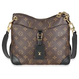 Louis Vuitton-Louis Vuitton Black Monogram Canvas Odeon PM-Black