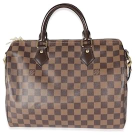 Louis Vuitton-Louis Vuitton Damier Ebene Canvas Speedy Bandoulière 30-Braun