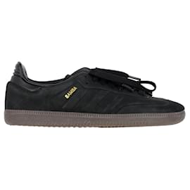 Autre Marque-Adidas Samba Sneakers in Black Leather-Black