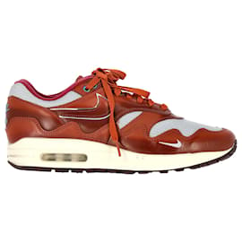 Nike-Nike Air Max 1 Patta The Next Wave Sneakers in Brown Leather-Brown