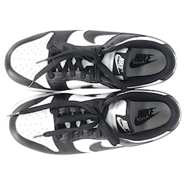 Autre Marque-Nike Dunk Low Sneakers in Black and White Leather-Black