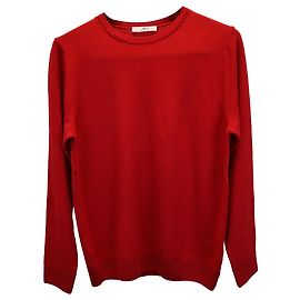 Autre Marque Mr. P Crewneck Sweater in Red Wool Red