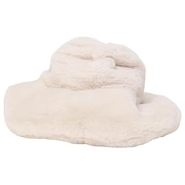 Tom Ford-Tom Ford Faux-Mink Large Brim Hat in White Faux Fur-White,Cream