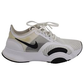 Tênis de treinamento Nike Super Rep Go em poliéster branco Branco