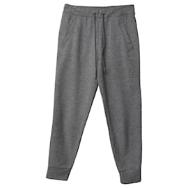 Armani Exchange-Armani Exchange Debossed LogonJogger Pants in Grey Cotton-Grey