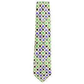 Gravata impressa Hugo Boss em seda multicolorida Outro Impressão em python
