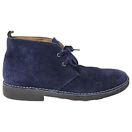 Ralph Lauren-Polo Ralph Lauren Talan Chukka Boot in Blue Suede-Blue