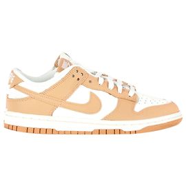 Tênis Nike Dunk Low 'Harvest Moon' em couro bege e branco Marrom Bege