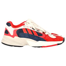 Autre Marque-Adidas Yung-1 Sneakers in Red Suede-Red