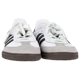 Autre Marque-Adidas Samba Sneakers in White Leather-White