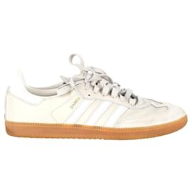 Autre Marque-Adidas Samba Sneakers in Cream Leather-White,Cream