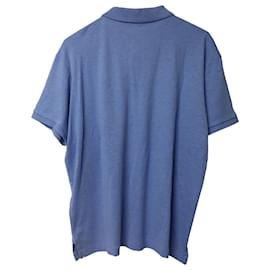 Ralph Lauren-Polo Ralph Lauren Custom Slim Fit Polo T-Shirt in Blue Cotton-Blue