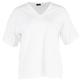 Camiseta Joseph com decote em V em algodão branco Branco