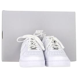 Nike-Nike Air Force 1 Low ‘07 en cuir blanc-Blanc