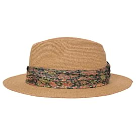 Eugenia Kim-Eugenia Kim Fedora Hat in Beige Straw-Beige