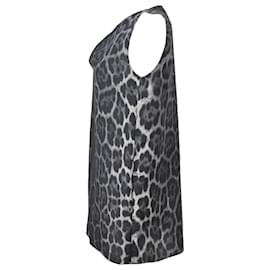 Yves Saint Laurent-Yves Saint Laurent Printed Sleeveless Blouse in Animal Print Silk -Other,Python print