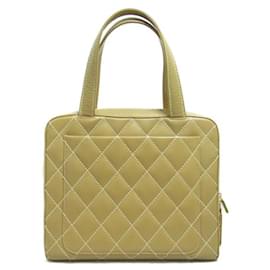 Chanel-Chanel Wild Stitch Handbag Leather Handbag A14693 in Good condition-Brown