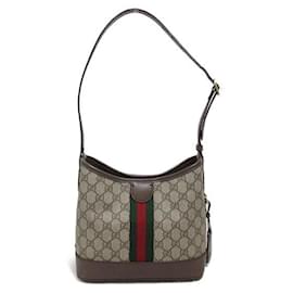 Gucci-Gucci Ophidia Shoulder Bag Canvas Shoulder Bag 781402 in Excellent condition-Brown
