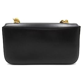 Céline-Celine Triomphe Chain Shoulder Bag Leather Shoulder Bag 199243BF4 in Excellent condition-Black