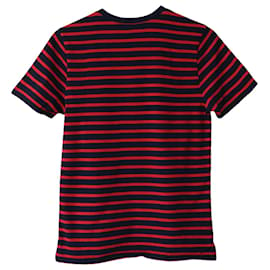 Apc-A.P.C. Striped T-shirt in Red Cotton-Autre