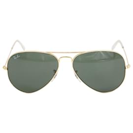 Ray-Ban-Ray Ban Aviator Classic in Gold Metal-Golden