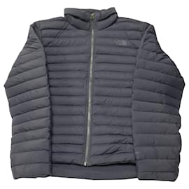 The North Face-The North Face Stretch Goose-Down Quilted Water Repellant Jacket in Black Nylon-Navy blue