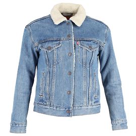 Giacca in denim Sherpa Trucker originale Levi's in cotone blu Blu