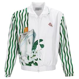 Autre Marque-Casablanca Pacifique Sport Track Jacket in White Polyester-White,Cream