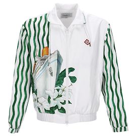 Autre Marque Veste de sport Casablanca Pacifique en polyester blanc Blanc Écru