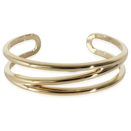 Tiffany & Co-Tiffany & Co. ZigZag Cuff Bracelet in 18KT Yellow Gold-Silvery,Metallic