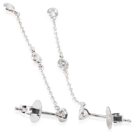 Tiffany & Co-Tiffany & Co. Elsa Peretti Earrings in  Platinum 0.3 CTW-Silvery,Metallic