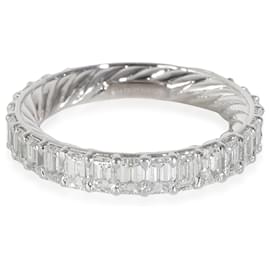 David Yurman-David Yurman Eden Diamond Band in  Platinum 2.52 CTW-Silvery,Metallic